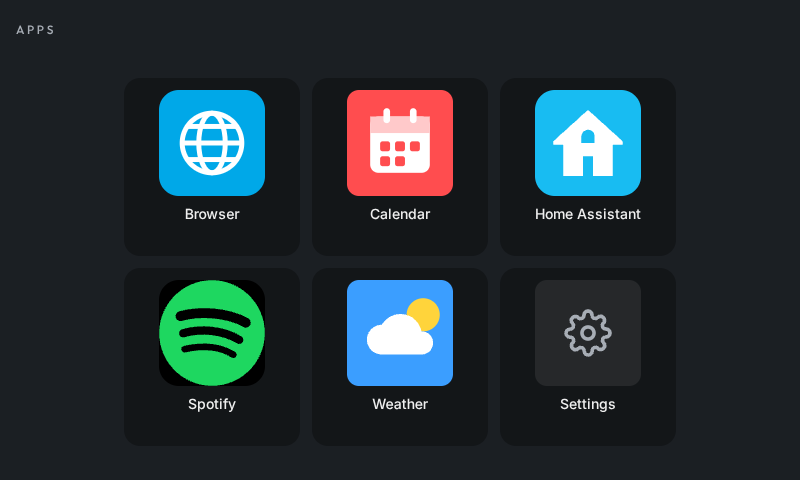the app launcher