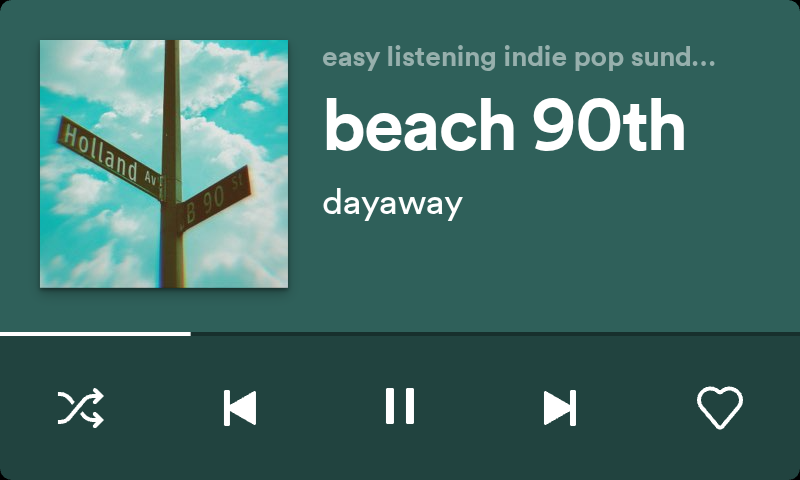 now playing on the stock spotify ui